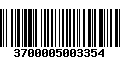 Código de Barras 3700005003354