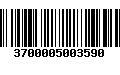 Código de Barras 3700005003590