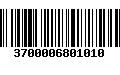 Código de Barras 3700006801010