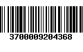 Código de Barras 3700009204368