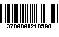 Código de Barras 3700009210598