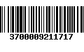 Código de Barras 3700009211717