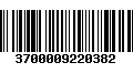 Código de Barras 3700009220382