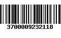 Código de Barras 3700009232118