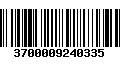 Código de Barras 3700009240335