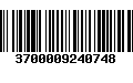 Código de Barras 3700009240748