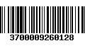 Código de Barras 3700009260128