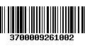 Código de Barras 3700009261002