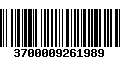 Código de Barras 3700009261989