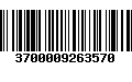 Código de Barras 3700009263570