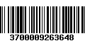 Código de Barras 3700009263648