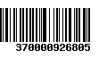 Código de Barras 370000926805