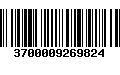 Código de Barras 3700009269824