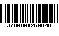 Código de Barras 3700009269848