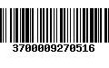 Código de Barras 3700009270516