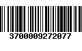 Código de Barras 3700009272077