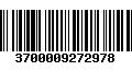 Código de Barras 3700009272978