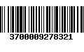 Código de Barras 3700009278321