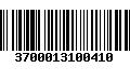 Código de Barras 3700013100410