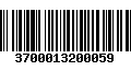 Código de Barras 3700013200059