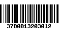 Código de Barras 3700013203012