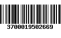 Código de Barras 3700019502669