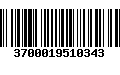 Código de Barras 3700019510343