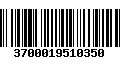 Código de Barras 3700019510350