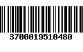 Código de Barras 3700019510480