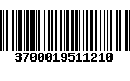 Código de Barras 3700019511210