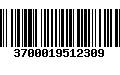 Código de Barras 3700019512309