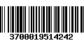 Código de Barras 3700019514242