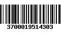 Código de Barras 3700019514303