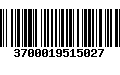 Código de Barras 3700019515027