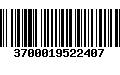 Código de Barras 3700019522407