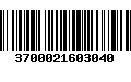 Código de Barras 3700021603040