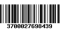 Código de Barras 3700027698439