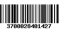 Código de Barras 3700028401427