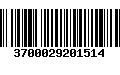 Código de Barras 3700029201514