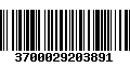 Código de Barras 3700029203891