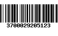 Código de Barras 3700029205123