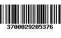 Código de Barras 3700029205376