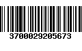 Código de Barras 3700029205673