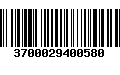 Código de Barras 3700029400580