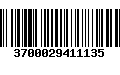 Código de Barras 3700029411135