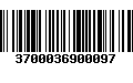 Código de Barras 3700036900097