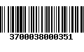 Código de Barras 3700038000351