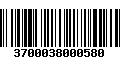 Código de Barras 3700038000580