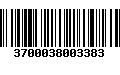 Código de Barras 3700038003383