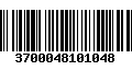 Código de Barras 3700048101048